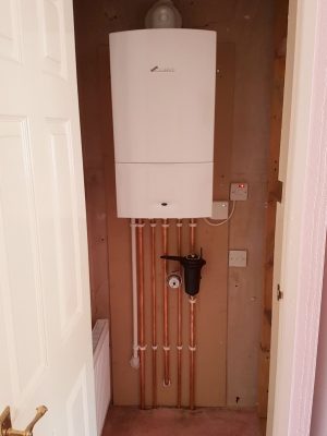 Worcester boiler with copper pipes